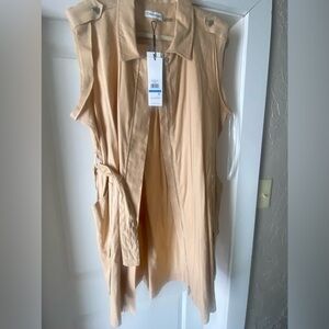 Calvin Klein sleeveless shirt dress.